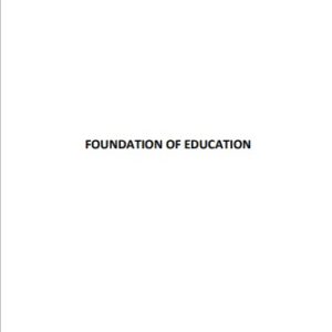 foundation od education