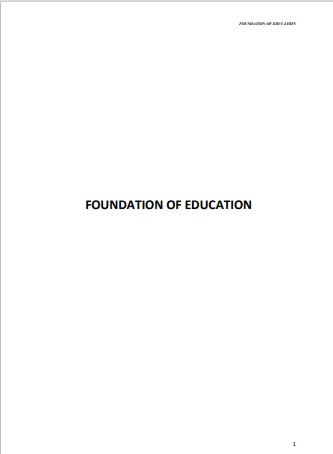 foundation od education