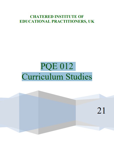 PQE 012 Curriculum Studies