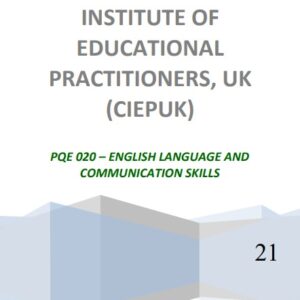 PQE 020 – ENGLISH LANGUAGE AND COMMUNICATION SKILLS